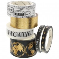 Washi tape x 6 unidades JETSETTER