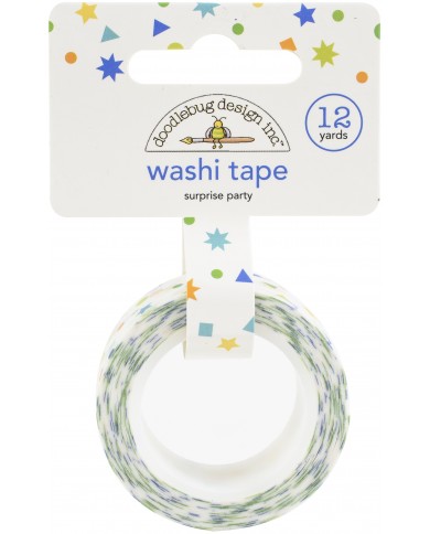 Washitape 15mm - Surprise Party, Party Time WT6619
