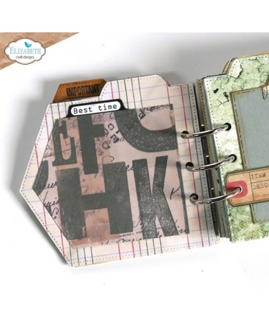 Sello Elizabeth Craft Clear Stamps Label Tabs CS232