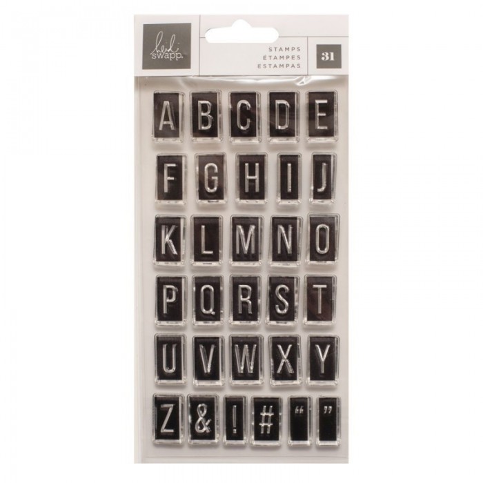 Sello Heidi Swapp Care Free Clear Stamps-Alphabet