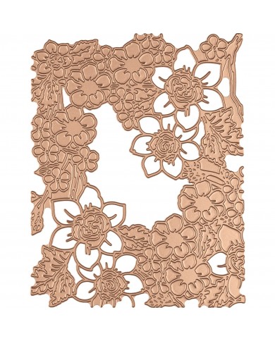 Placa FLOWER PATTERN GLIMMER HOT FOIL PLATE GLP-092