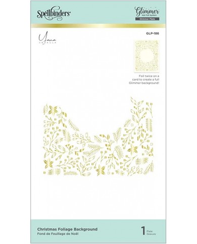 Placa FOLIAGE BACKGROUND  GLIMMER HOT FOIL PLATE GLP-186