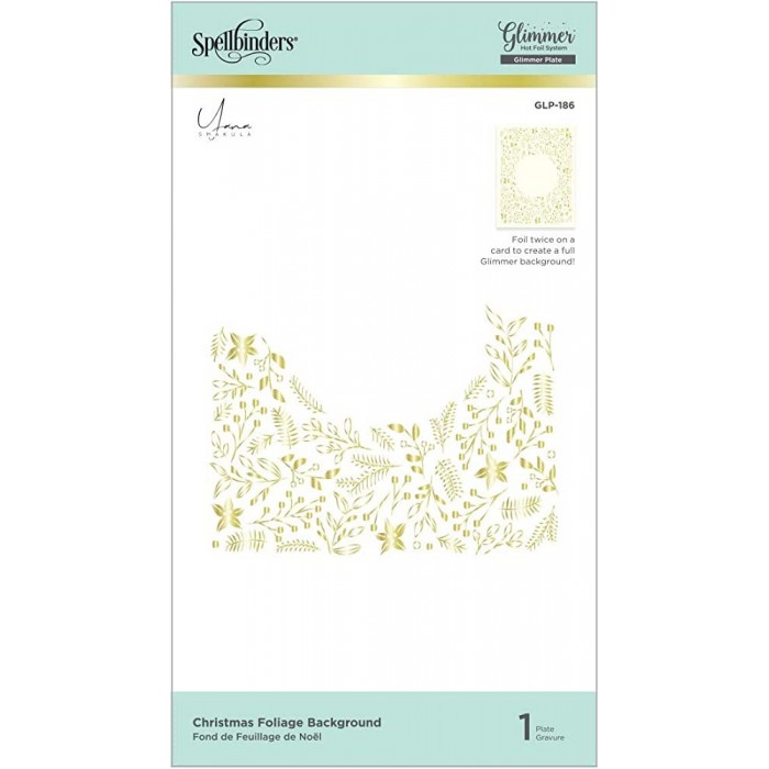 Placa FOLIAGE BACKGROUND  GLIMMER HOT FOIL PLATE GLP-186