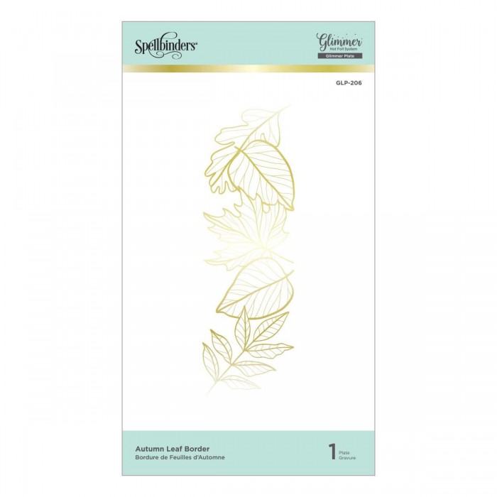 Placa AUTUMN LEAF BORDER GLIMMER HOT FOIL PLATE GLP-206