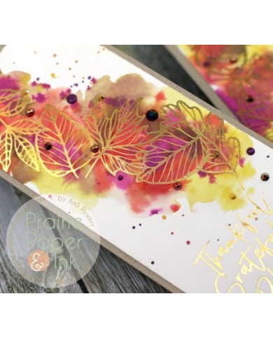 Placa AUTUMN LEAF BORDER GLIMMER HOT FOIL PLATE GLP-206