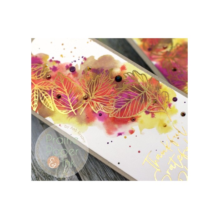 Placa AUTUMN LEAF BORDER GLIMMER HOT FOIL PLATE GLP-206