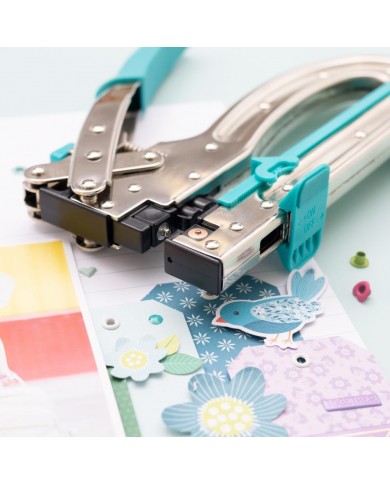 Perforadora de orificios y colocador de ojalillos CROP A DILE BIG BITE - AQUA