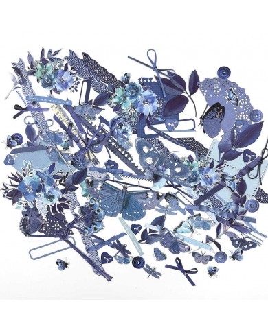 Recortables pre troquelados Color Swatch: Inkwell Laser Cut Outs Azul