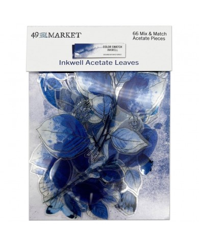 Recortables de Acetato Color Swatch: Inkwell Acetate Leaves CSI40957