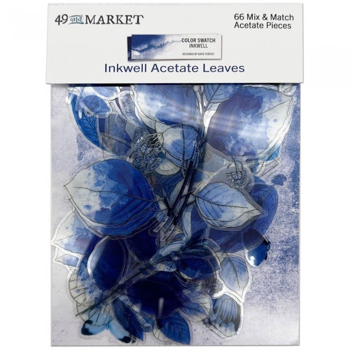 Recortables de Acetato Color Swatch: Inkwell Acetate Leaves CSI40957