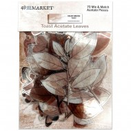 Recortables de Acetato Color Swatch: Toast Acetate Leaves CST41152