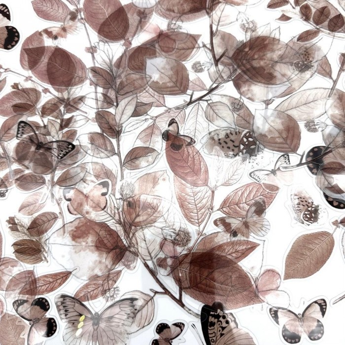 Recortables de Acetato Color Swatch: Toast Acetate Leaves CST41152
