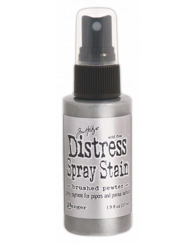 Distress Spray Stain - BRUSHED PEWTER TSS42198