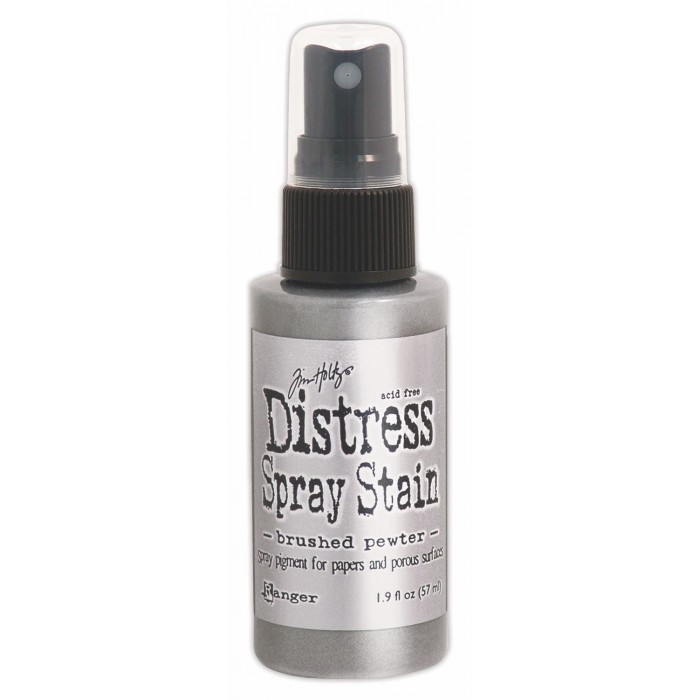 Distress Spray Stain - BRUSHED PEWTER TSS42198