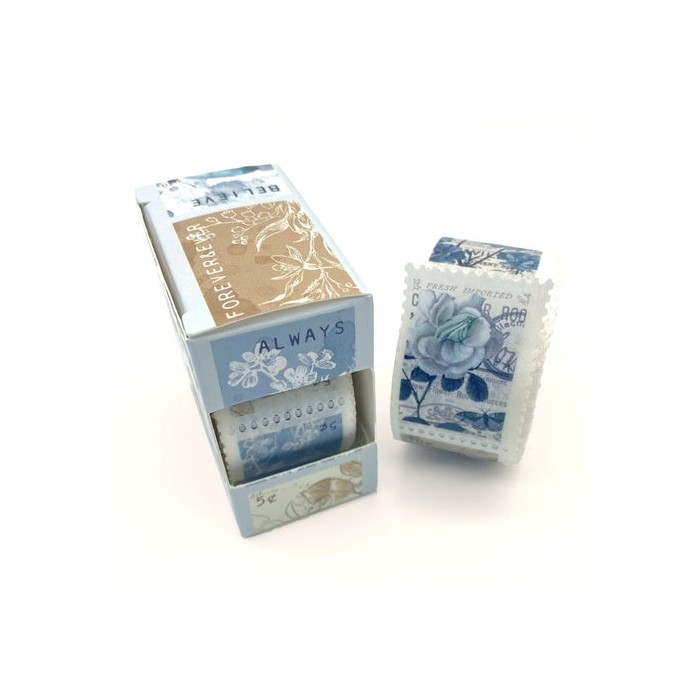 Cinta Washi 49 AND MARKET VINTAGE ARTISTRY SERENITY POSTAGE WASHI TAPE VAS38107
