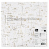 Hoja de Acetato con Foil SPECIALTY PAPER - HS - SET SAIL - 12 X 12 - ACETATE WITH GOLD FOIL