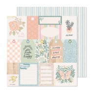 Hoja PATTERNED PAPER - 	 34013996 CP - GINGHAM GARDEN - 12 X 12 - BE KIND