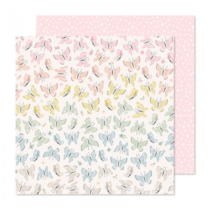 Hoja PATTERNED PAPER - CP - GINGHAM GARDEN - 12 X 12 - ALIGHT