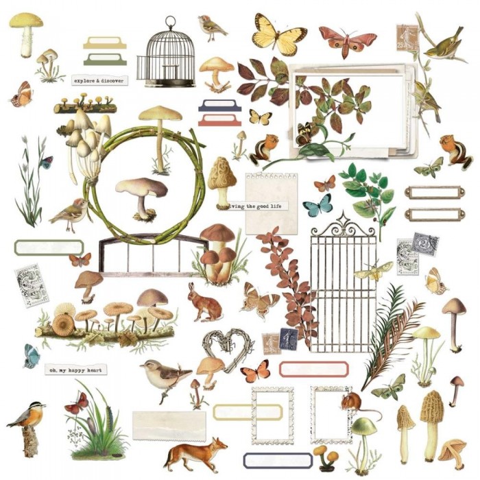 Diecuts o Recortables Curators Meadow Laser Cut Outs Elements CM36721