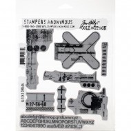 Sello de caucho de Tim Holtz CMS 404 Glitch 2