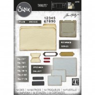 Troqueles Sizzix Thinlits Dies By Tim Holtz 54/Pkg