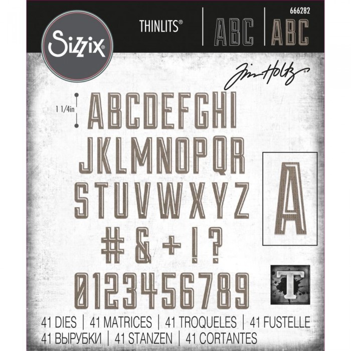 Troqueles Sizzix Thinlits Dies By Tim Holtz 41/Pkg