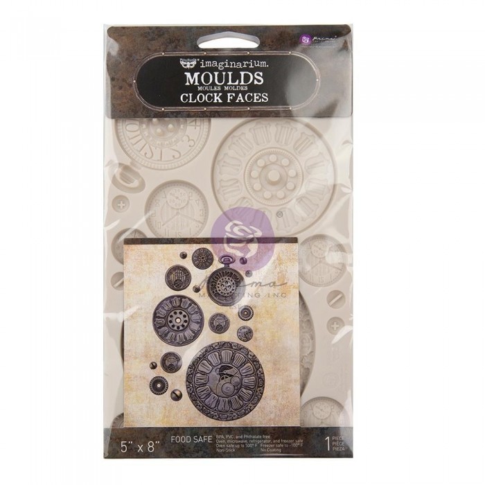 Moldes de Silicona Finnabair Decor Moulds 5"X8" Clock Faces