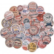 Recortables o diecuts Idea-Ology Chipboard Milk Caps 50/Pkg