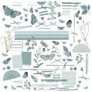 Recortables pre troquelados Color Swatch: Eucalyptus Laser Cut CSE39913 Outs