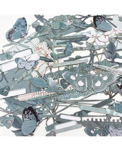 Recortables pre troquelados Color Swatch: Eucalyptus Laser Cut CSE39913 Outs