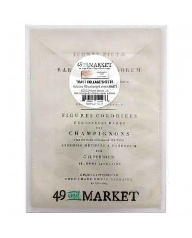 Hojas para Collage 49 And Market Collage Sheets 6"X8" 40/Pkg CST41176