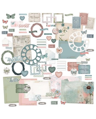 Recortables o Pre troquelados VAT39739 Vintage Artistry Tranquility Ephemera Bits