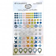 Stickers epoxy VAE40704 Vintage Artistry Everywhere Wishing Bubbles & Baubles