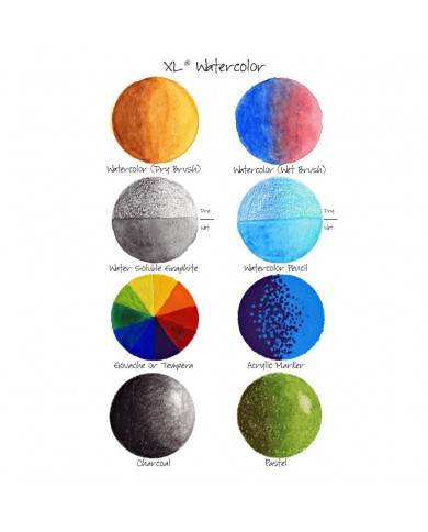 Cuaderno Canson XL Watercolor 300grs 18x25,5cmts 77425