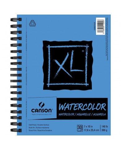 Cuaderno Canson XL Watercolor 300grs 18x25,5cmts 77425