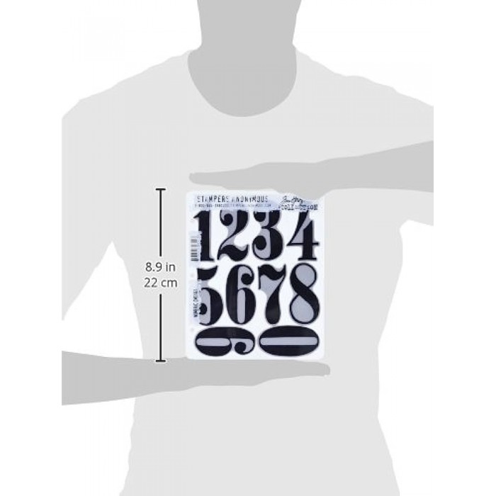 Sello de caucho de Tim Holtz CMS 161 Numeric
