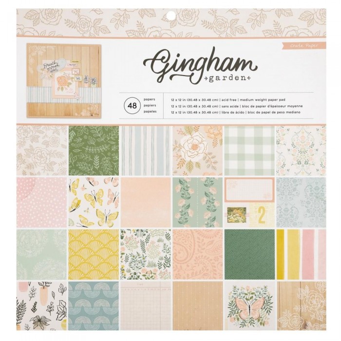Bloc de papeles de 30x30 Crate Paper Single-Sided Paper Pad 48/Pkg CP014009