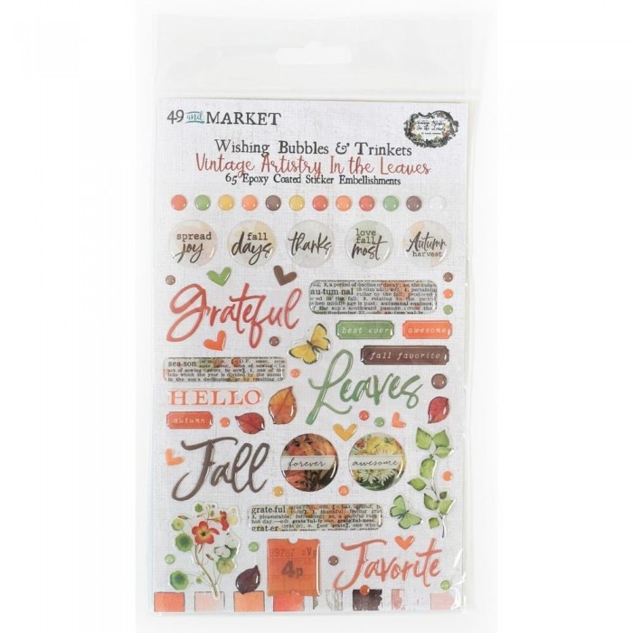 Stickers epoxy Vintage Artistry Essentials Wishing Bubbles & Trinkets VAL35144