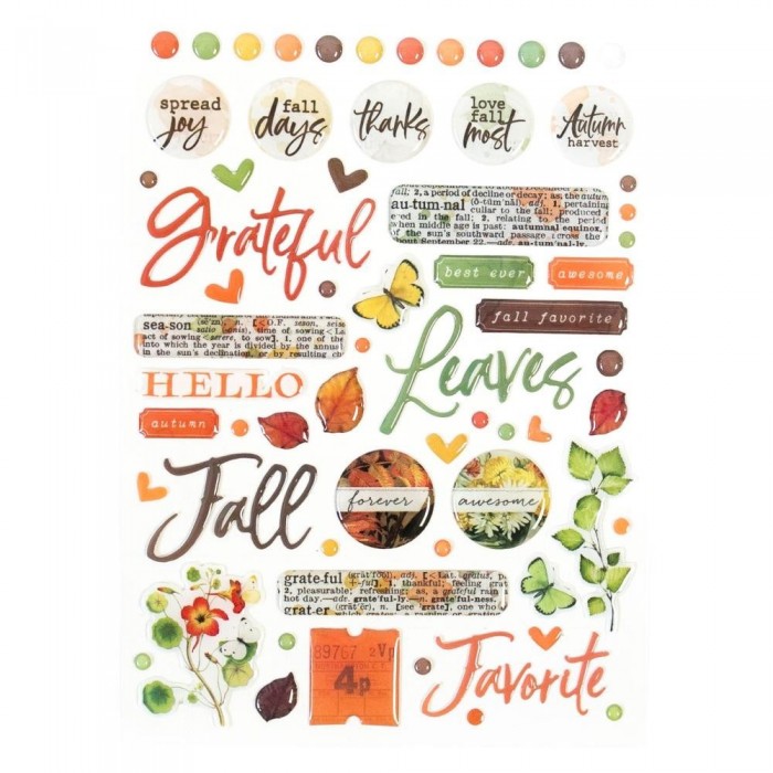 Stickers epoxy Vintage Artistry Essentials Wishing Bubbles & Trinkets VAL35144
