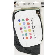 Kit de Cartuchera Happy Planner Flexible Nylon Pouch 12"X6.5"X.3" Hello 2/Pkg