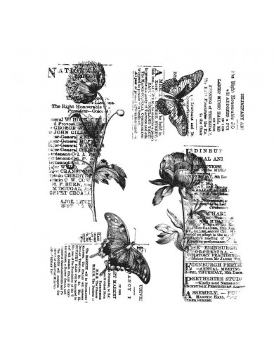 Sello de caucho de Tim Holtz CMS447 Botanic Elements