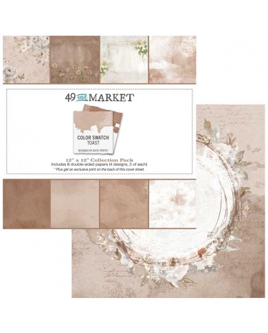 Colección 49 And Market CST41107 Collection Pack 12"X12" Color Swatch: Toast
