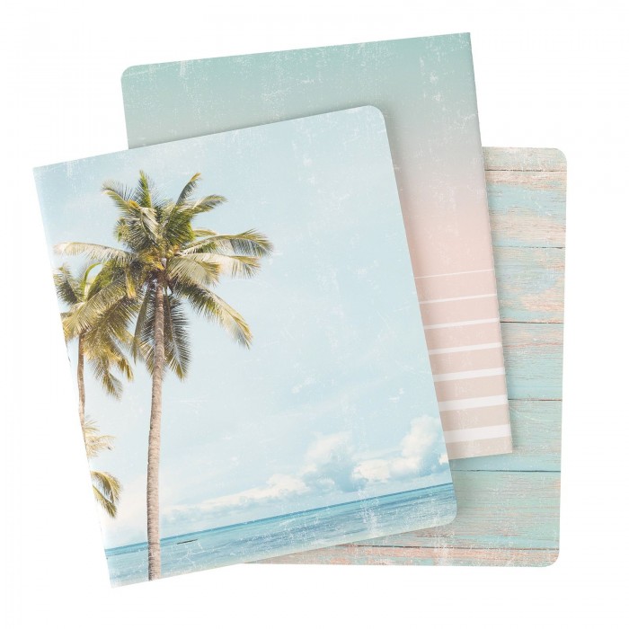 Paquete de NOTEBOOKS - HS - SET SAIL - PALM TREE (3 PIECE) 34021042