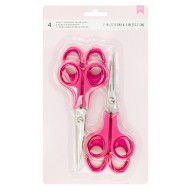 TIJERAS en PACK x 4 Color Rosa AC 340056