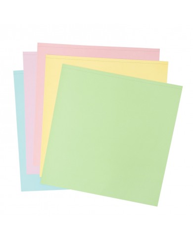 Bloc de papeles 30 HOJAS de 30x30cmts  -SMOOTH CARDSTOCK PASTEL 61195