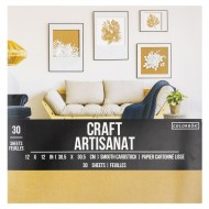 Bloc de papeles 30 HOJAS de 30x30cmts  CRAFT -SMOOTH CARDSTOCK 71911