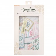 Recortables y adornos EMBELLISHMENT 34014025 - CP - GINGHAM GARDEN - PAPERIE PACK - INCLUDES PAPER AND STICKERS (200 PIECE)
