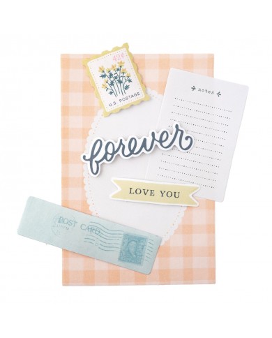 Recortables y adornos EMBELLISHMENT 34014025 - CP - GINGHAM GARDEN - PAPERIE PACK - INCLUDES PAPER AND STICKERS (200 PIECE)