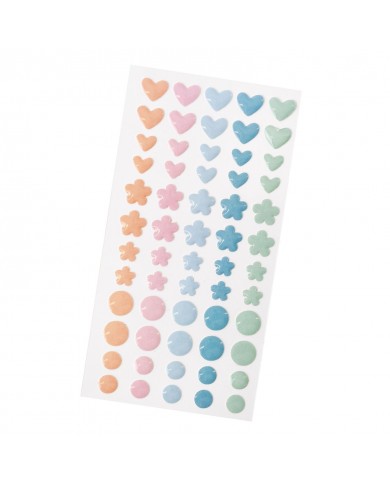 Enamels STICKER 34021924 GINGHAM GARDEN - ENAMEL DOTS (60 PIECE)