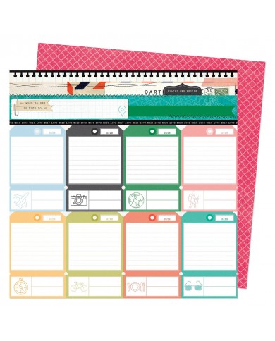 Papel suelto con etiquetas - 34014094 WHERE TO NEXT - 12 X 12 - PLACE TAG